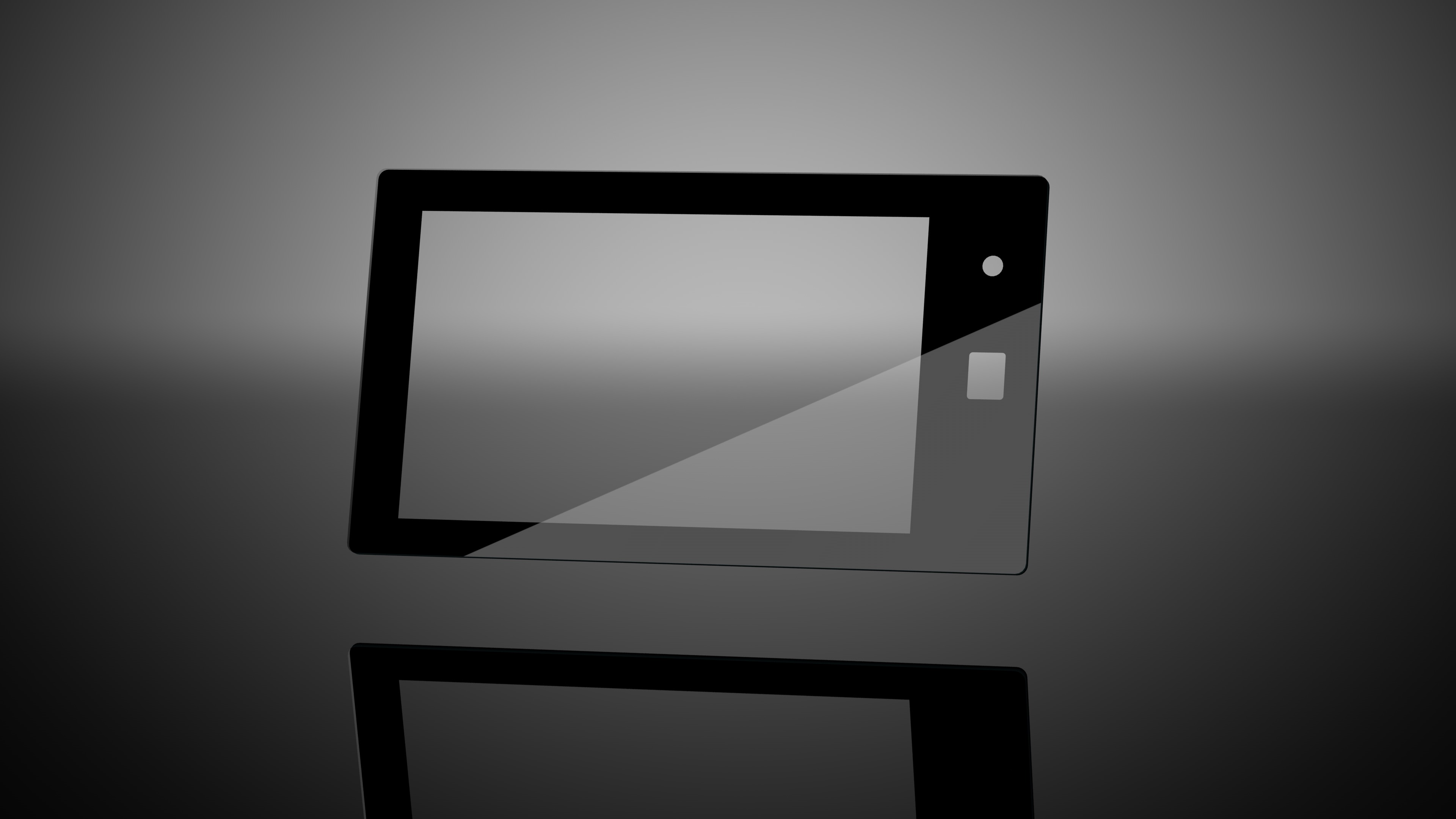 <deepl translate="no">Impactinator®</deepl> Sticlă - Imprimarea unei tablete negre cu un ecran