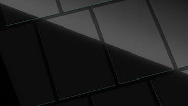 Impactinator® Стекло - Техническое стекло черный прямоугольный объект с синими линиями